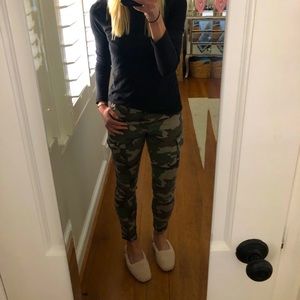 J Crew Skinny Camo Cargo Pants - 28